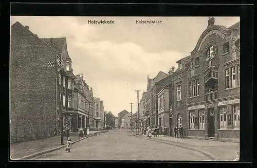 AK Holzwickede, Blick auf die Kaiserstrasse