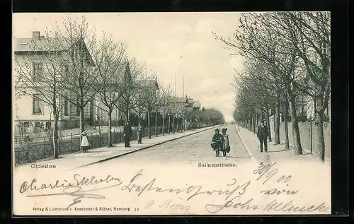 AK Oldesloe, Passanten in der Salinenstrasse