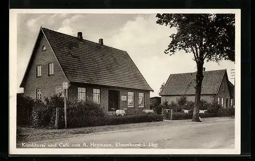 AK Elmenhorst i. Lbg., Konditoreie und Cafe von A. Heymann