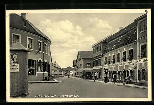 AK Eichendorf / Ndb., Strassenpartie Zum Oberanger