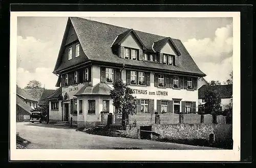 AK Oberhof /Baden, Gasthaus zum Löwen, Bes.: Hans Zurbuchen