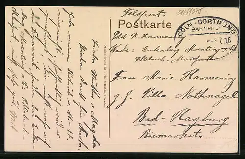 AK Schlebusch, Partie in der Haupt-Strasse