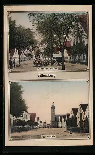 AK Allersberg, Hinterer Markt und Marktplatz