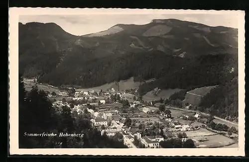 AK Hohenberg, Ortsansicht mit Umgebung