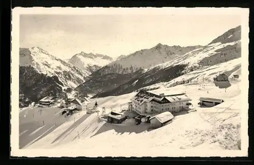 AK Hochsölden /Ötztal, Ortspartie aus der Vogelschau