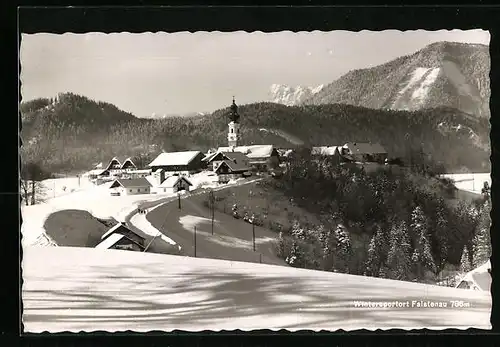 AK Faistenau, Ortspartie mit Bergen