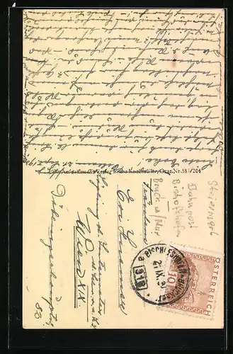 AK Gross-Sölk, A. Mandl`s Filiale, kleiner idyllischer Weg mit Haus