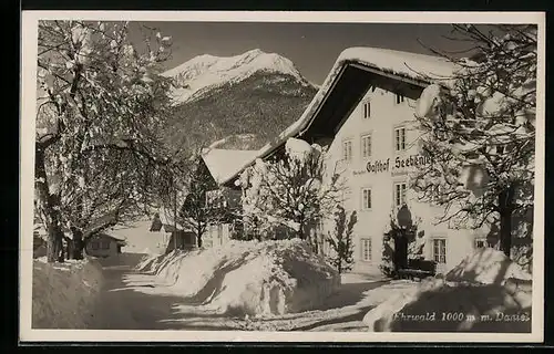 AK Ehrwald, Gasthof Seebensee im Winter