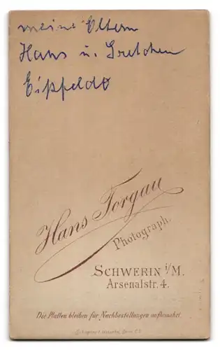 Fotografie Hans Torgau, Schwerin, Ehepaar Hans und Gretchen Eippeldt