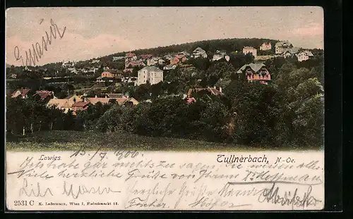 AK Tullnerbach, Ortsansicht im Grünen