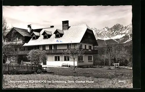 AK Rohrmoos bei Schladming, Gasthof Moser in Sommerfrische