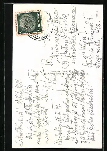 AK Kirchschlag i. d. buckligen Welt, Teilansicht mit Kirche