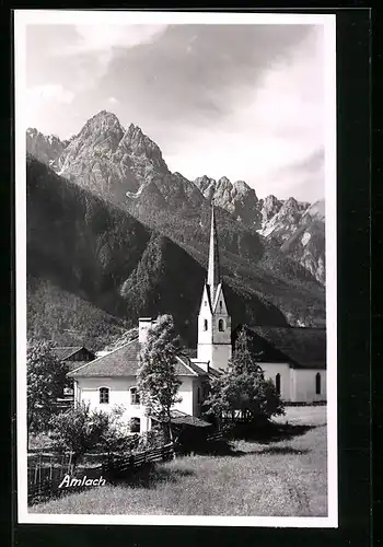 AK Amlach, Kirche gegen die Berge
