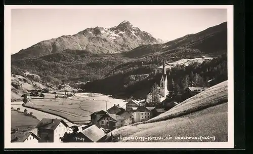 AK Sölden /Ötztal, Teilansicht mit Nöderkogl