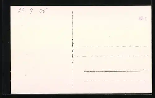 AK Bregenz, Gasthaus Pfänderdohle und Nachbargebäude