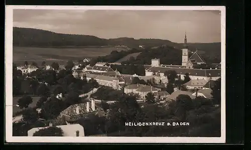 AK Heiligenkreuz bei Baden, Teilansicht aus der Vogelschau