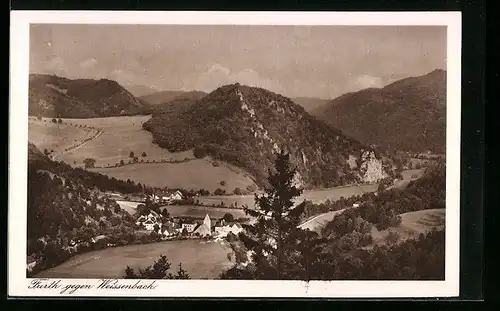 AK Furth, Ortsansicht gegen Weissenbach