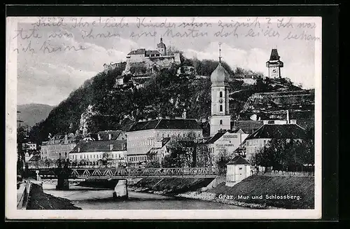 AK Graz, Mur und Schlossberg