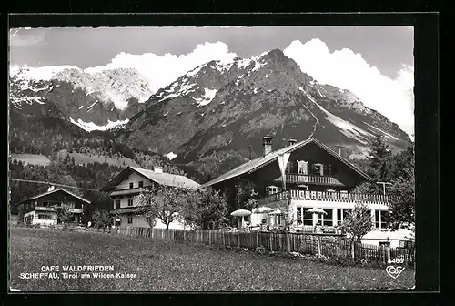 AK Scheffau am Wilden Kaiser, Cafe Waldfrieden R. & O. Holzner