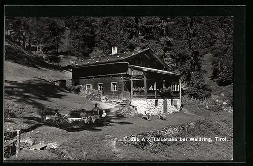 AK Talsenalm bei Waidring, Gasthaus vom Christian Seibl