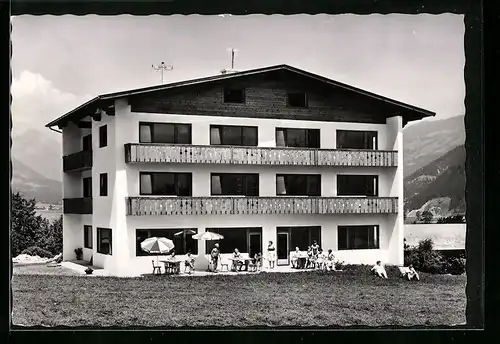 AK Ried /Zillertal, Blick auf die Pension Lackner