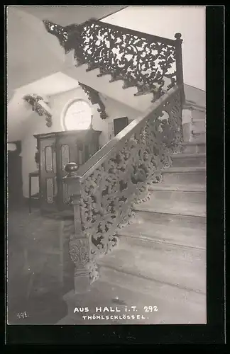 AK Hall, Treppe im Thömlschlössel