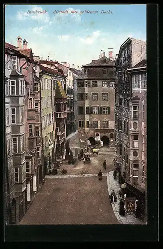 AK Innsbruck, Altstadt mit goldenem Dachl