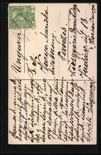 AK Gosauzwang /Salzkammergut, Blick auf die Soleleitungsbrücke