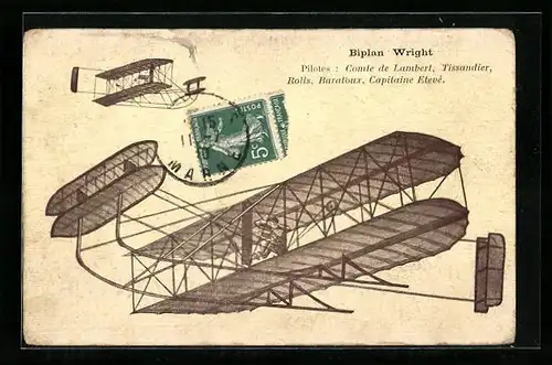 AK Biplan Wright, Flugzeug