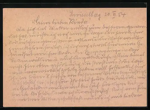 AK Landpoststempel Zwieselberg über Freudenstadt