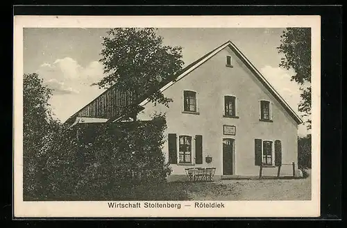 AK Röteldiek bei Dahl, Gasthaus Wirtschaft Stoltenberg