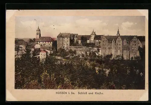 AK Nossen i. Sa., Schloss und Kirche