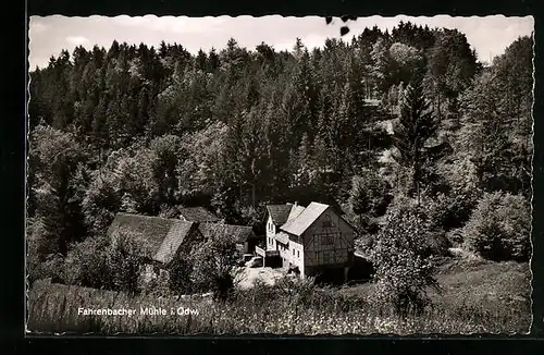 AK Fahrenbach, Mühle von Wald umgeben