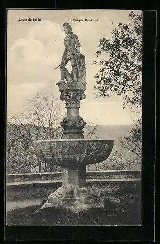 AK Landstuhl, Blick auf das Sickinger Denkmal