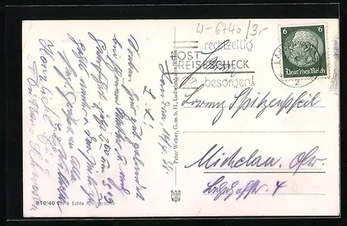 AK Landau /Pfalz, Strassenpartie mit Kirche