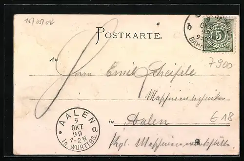 AK Ulm a. D., Uferpartie mit Kirche und Ulmer Spatz