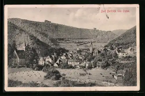 AK Bad Bertrich, Teilansicht mit Kirche von Osten