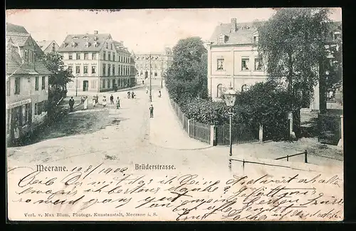 AK Meerane, Partie in der Brüderstrasse