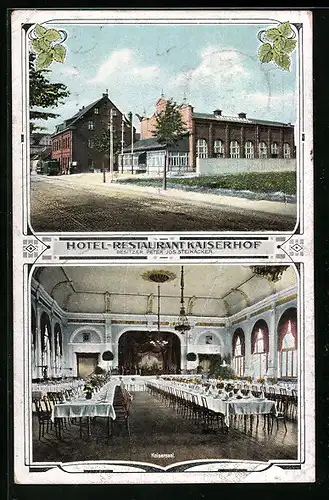 AK Wiesdorf a. Rhein, Hotel-Restaurant Kaiserhof von P. J. Steinacker