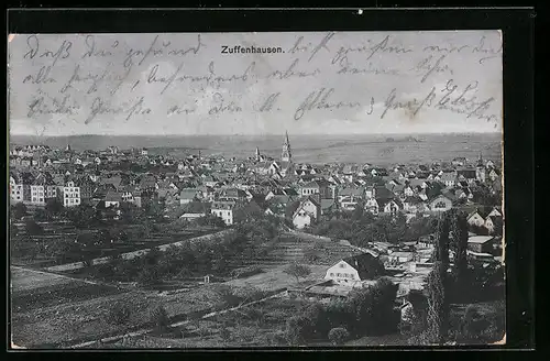 AK Zuffenhausen, Gesamtansicht vom Ort