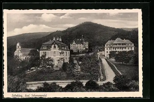 AK Sulzburg /bad. Schwarzwald, Ortspartie mit Häusern