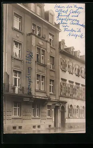 Foto-AK Karlsruhe, Wohnhaus Amalienstrasse 42