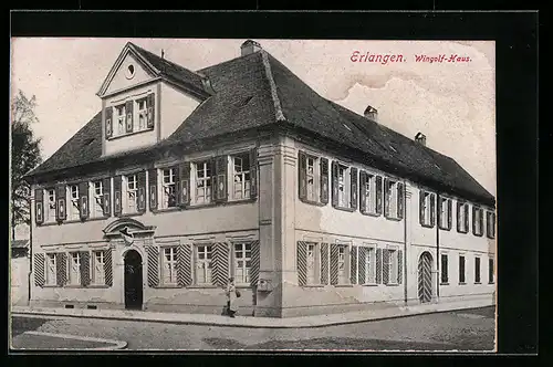 AK Erlangen, Wingolf-Haus, Strassenansicht