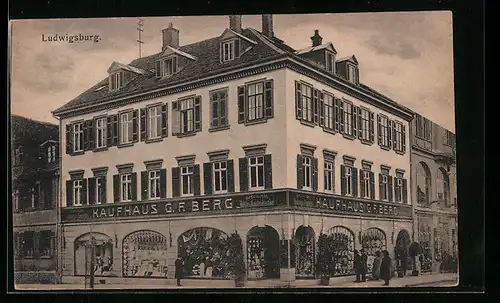 AK Ludwigsburg, Kaufhaus G. F. Berg