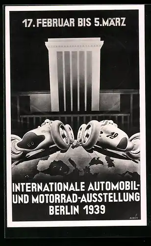 AK Berlin, Internationale Automobil- & Motorrad Ausstellung 1939, Auto's