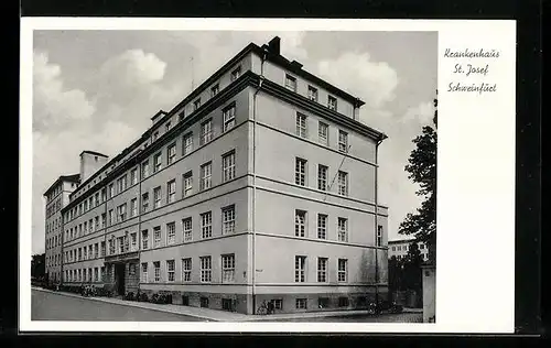 AK Schweinfurt, Ansicht St. Josef Krankenhaus