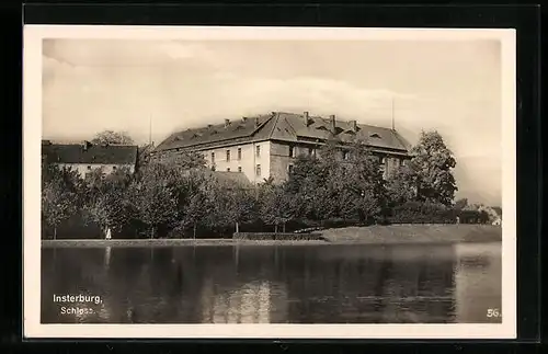 AK Insterburg, Teilansicht vom Schloss