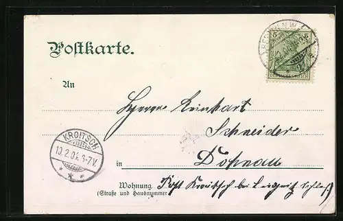 AK Berlin, Café Victoria mit Friedrichstrasse