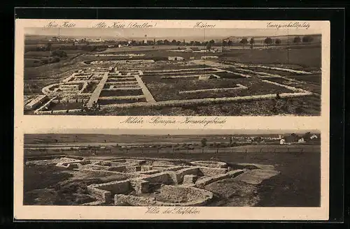 AK Einig a. d. Donau, Römer-Kastell Abusina, Militär-Principia-Kommandogebäude