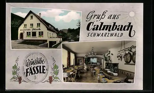 AK Calmbach /Schwarzwald, Weinstube Fässle